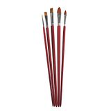 Rayher 37069000 Synthetische penselenset rood