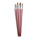 Rayher 37069000 Synthetische penselenset rood