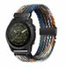 By Qubix Qubix - Geschikt voor Garmin bandje - 20mm Quickfit - Braided nylon band met parachute sluiting - Multicolor Dark - Geschikt voor Garmin Instinct E - 40mm