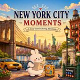 NEW YORK CITY MOMENTS: A Cozy Travel Coloring Adventure