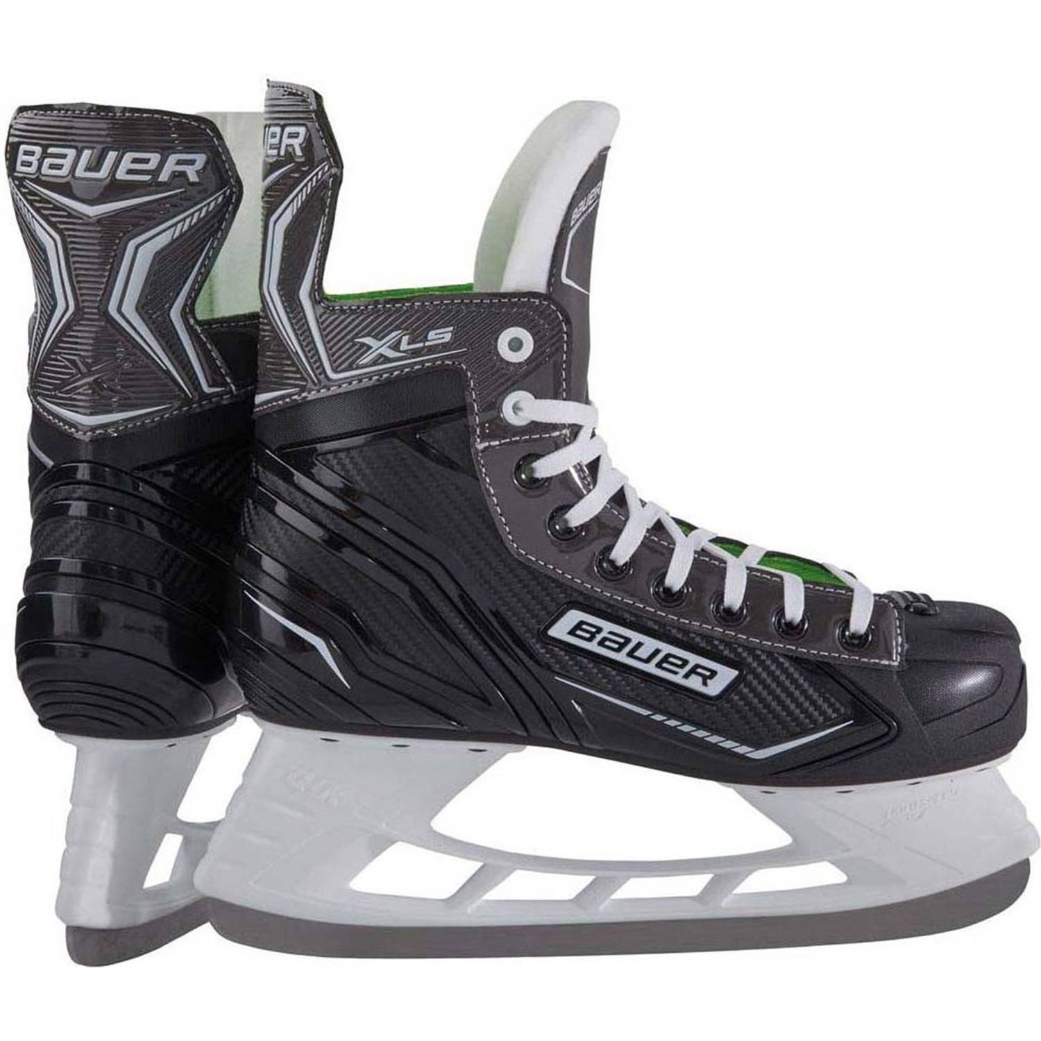 Bauer ijshockeyschaatsen x-lp sr - zwart/groen maat 45