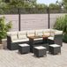 Maison Exclusive - Salon de jardin, 10 pièces, en résine tressée noire