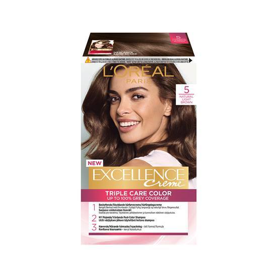L'Oréal Excellence Crème 5 - Lichtbruin - haarverf bruin