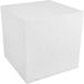 Merkloos Piepschuim vorm - kubus/vierkant - wit - 15 x 15 x 15 cm