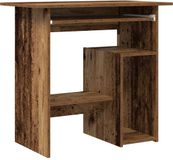 vidaXL Bureau 80x45x74 cm bewerkt hout oud houtkleurig