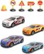 Set de voitures de drift en métal 17,5 cm