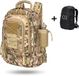 CarryQuest® Sac à dos tactique 65L - Sac à dos militaire en nylon avec ventilation dorsale, sangle de poitrine et espace de rangement extérieur spacieux - Camouflage