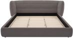 Vente-unique Bedframe stof grijs 140 x 200 cm