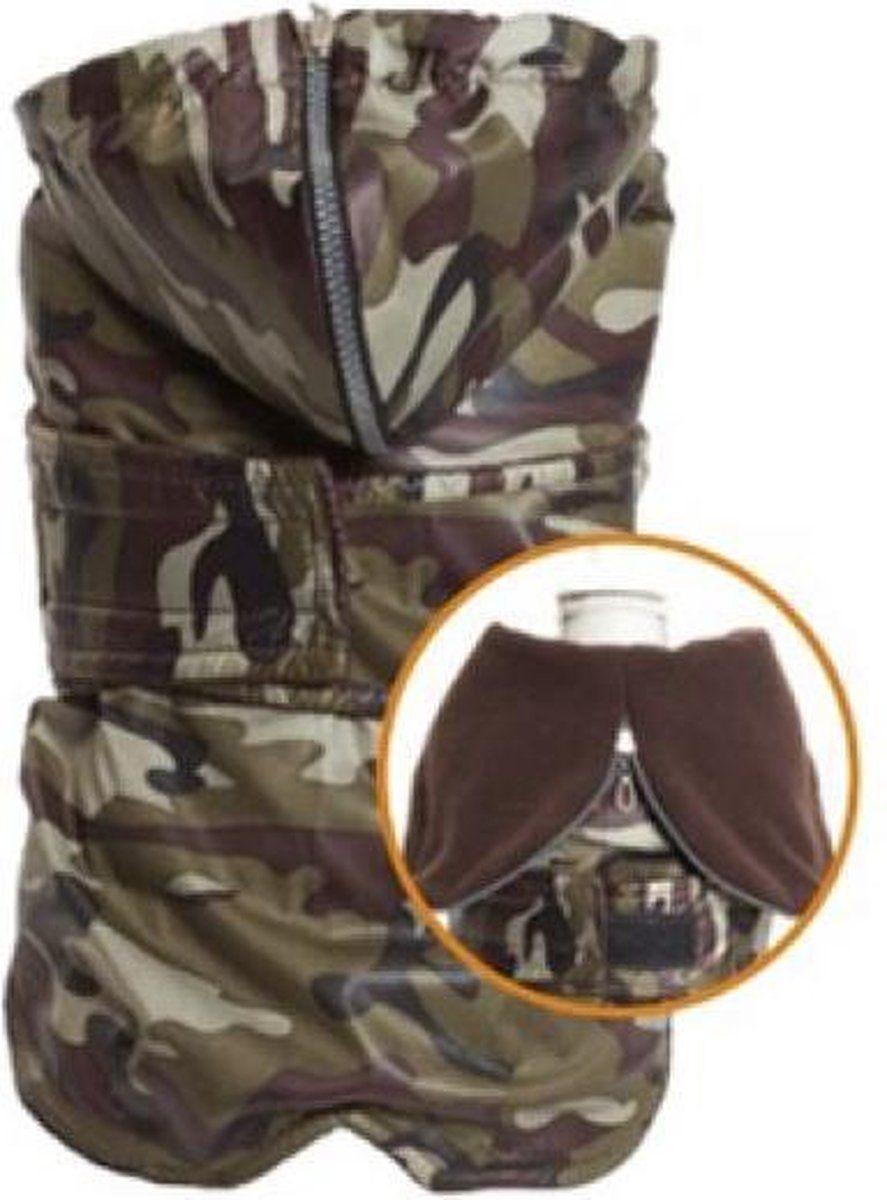 Croci Hondenjas Teckel Military Camouflage Bruin 39 cm