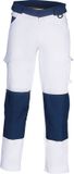 HaVeP Painter werkbroek 8657 maat 62 wit/navyblauw