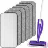 Holland Connections Reusable Mop Refill Pads - 6 Stuks Microfiber Pads voor Vloerreiniging - Geschikt voor Harde en Laminaten Vloeren