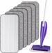 Holland Connections Reusable Mop Refill Pads - 6 Stuks Microfiber Pads voor Vloerreiniging - Geschikt voor Harde en Laminaten Vloeren