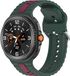 Wigento Samsung Siliconen armband voor Galaxy Watch 9 / 8 / 8 Classic, tweekleurig design