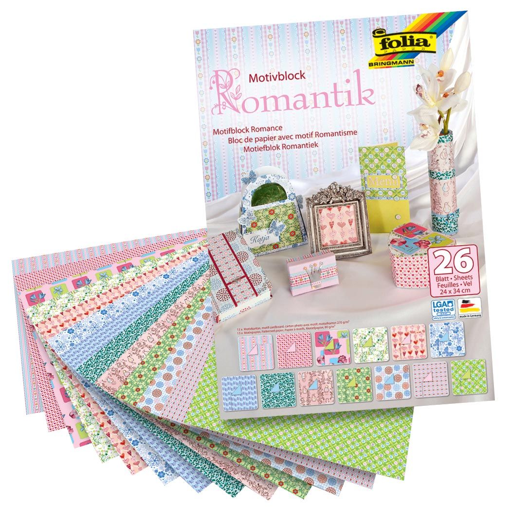 Folia Motiefpapier romantiek - 4001868040081