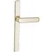 Assa Abloy France Bezault Béquille Double Seule Aluminium Ton Laqué Blanc Saillie Réduite 28 mm Riviera Pour Porte Épaisseur 58 à 68 mm