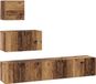 vidaXL Tv-meubelset - Oud Hout Bewerkt Hout