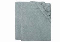 Jollein Aankleedkussenhoes Badstof 75x85cm Sea green (2pack)