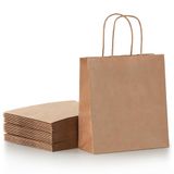 Parmedu Papieren geschenkzakje: 30 stuks Kraft feestzakjes met handgrepen
