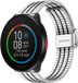 Strap-it Polar Pacer roestvrij stalen band - zilver/zwart