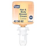 Tork Luxe Hair & Body Mini Douchecrème S5, 3-in-1 Shampoo, Conditioner en Douchegel, 1 x 525 ml, 425662