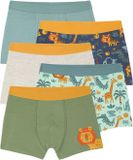 Vertbaudet Set van 5 stretch boxershorts voor jongens Jungle