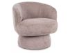 Fauteuil en polyester beige pivotant à 360°