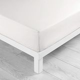 douceur d'intérieur Fitted Sheet (180 x 200 cm) Lina White, 100% Cotton