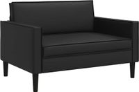 vidaXL XXL Fauteuil Zwart Kunstleer