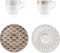 Goebel - VOLA | Tasse et soucoupe Espresso 4 pièces First Gold I | Porcelaine - 11cm - avec or véritable - 100ml