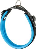 Ferplast Ergocomfort Fluo Hondenhalsband Zwart/Blauw 34-42 cm