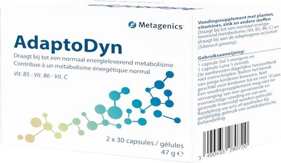 Metagenics AdaptoDyn - 60 capsules - Multi preparaat