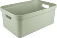 Sunware opbergbox Sigma - kunststof - 45 liter - lichtgroen - 39 x 59 x 24 cm