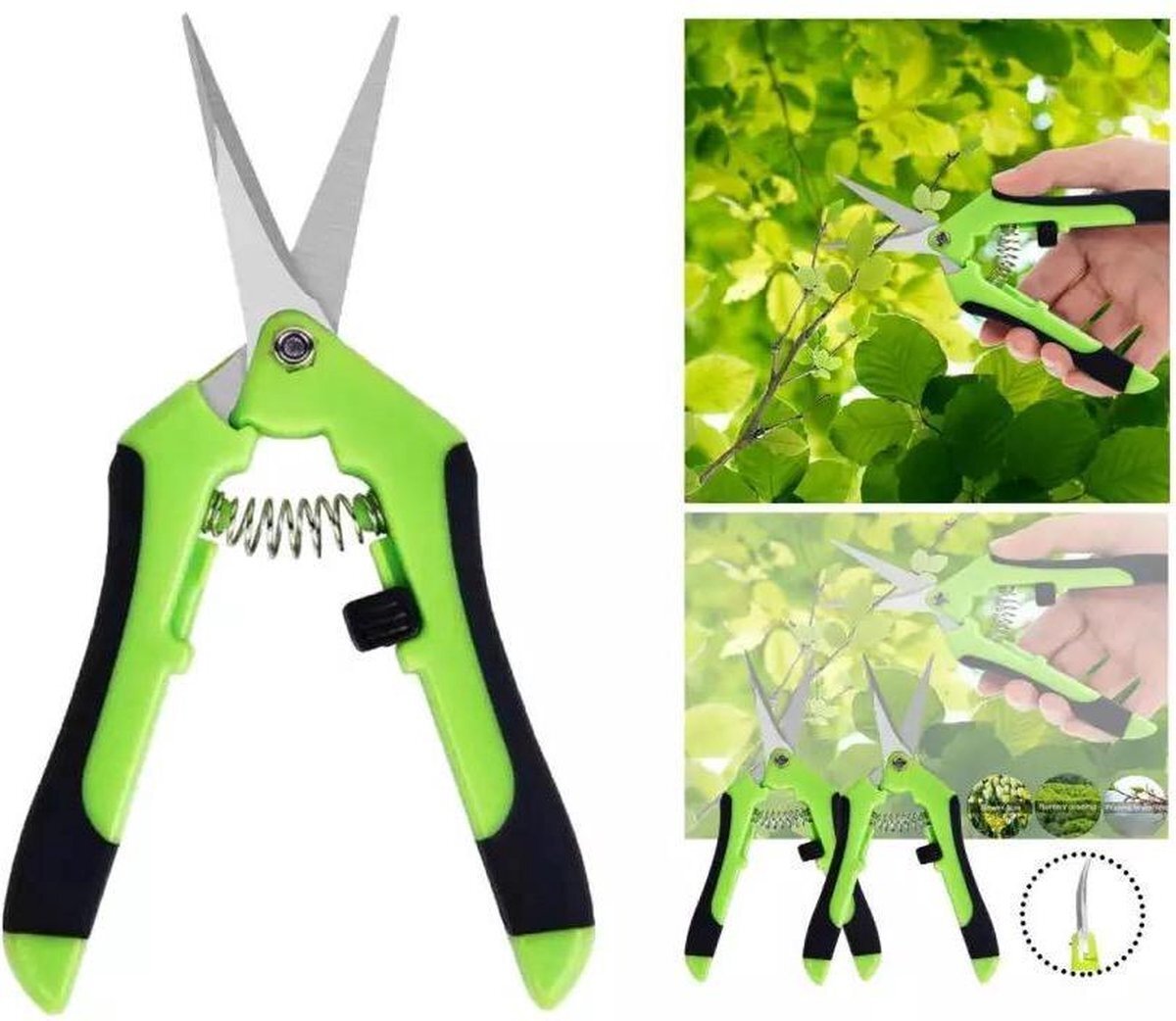 LOUZIR Snoeischaar- Bloemensnijder voor planten- Bloemenschaar- flower scissors- Tuinieren