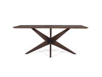 Table à manger rectangulaire en bois de manguier wengé