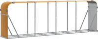 vidaXL Haardhoutopslag 300x45x100 cm Gegalvaniseerd Staal Houtlook