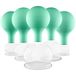 Pulox cuppotten set diverse maten en kleuren (set van 5, groen) | Medische zuignappen 25, 32, 40, 52 en 62 mm, herbruikbaar, robuust en eenvoudig te gebruiken