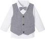 Vertbaudet Ensemble pour garçons avec chemise, nœud papillon et gilet