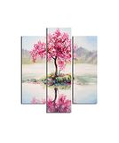 Homemania Wandfoto, 3-delig, natuur en landschappen per woonkamer, slaapkamer, meerkleurig, 57 x 0,3 x 60 cm, HM203MDF241, MDF