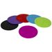 Home Basics antislip ronde veelkleurige siliconen onderzetters | set van 6 | hittebestendig | salontafel voor binnen en buiten, keuken, bar, bureaubladbescherming