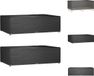 vidaXL Tuinmeubelhoes 2 stuks Zwart 227x152x65 cm
