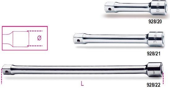 Beta 3/4” verlengstukken 928/20