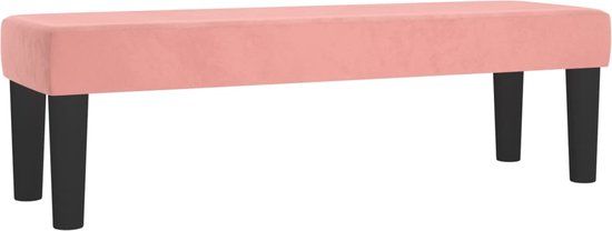 vidaXL Bankje 100x30x30 cm fluweel roze