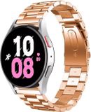 Strap-it Bracelet de montre intelligent en acier - Convient pour Samsung Galaxy Watch 5 - 44mm - Or rose