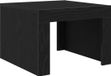 vidaXL Salontafel Zwart Eiken 50 x 50 x 35 cm Bewerkt Hout