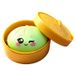 Icecat Jouet squishy dumpling avec expression des yeux et panier vapeur - Vert