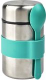 Moses. Verlag Moses. Thermospot RVS met Lepel - Turquoise - 400ml