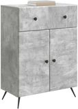 vidaXL Dressoir Betongrijs 66 x 34,5 x 90 cm Bewerkt hout