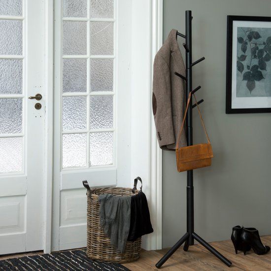 Scandes Telemark Kapstok - Zwart - Hout - 176.80 cm