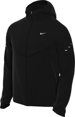 Nike Stride UV-hardloopjack met Dri-Fit-technologie (heren), zwart/zwart/reflecterend zilver, HV4548-010, L