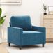 Maison Exclusive - Fauteuil, bleu, 60 cm, velours
